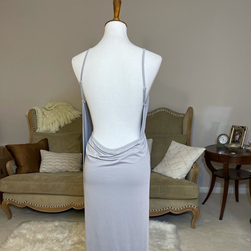 Graybackless Adjustable Wrap Long Maxi Dress Osfa - image 3